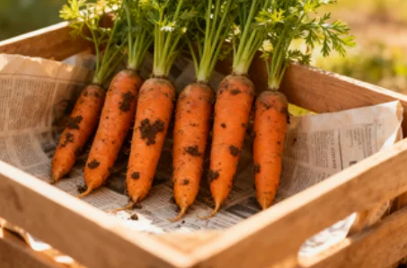 9 quick steps to store fresh carrots in your garden