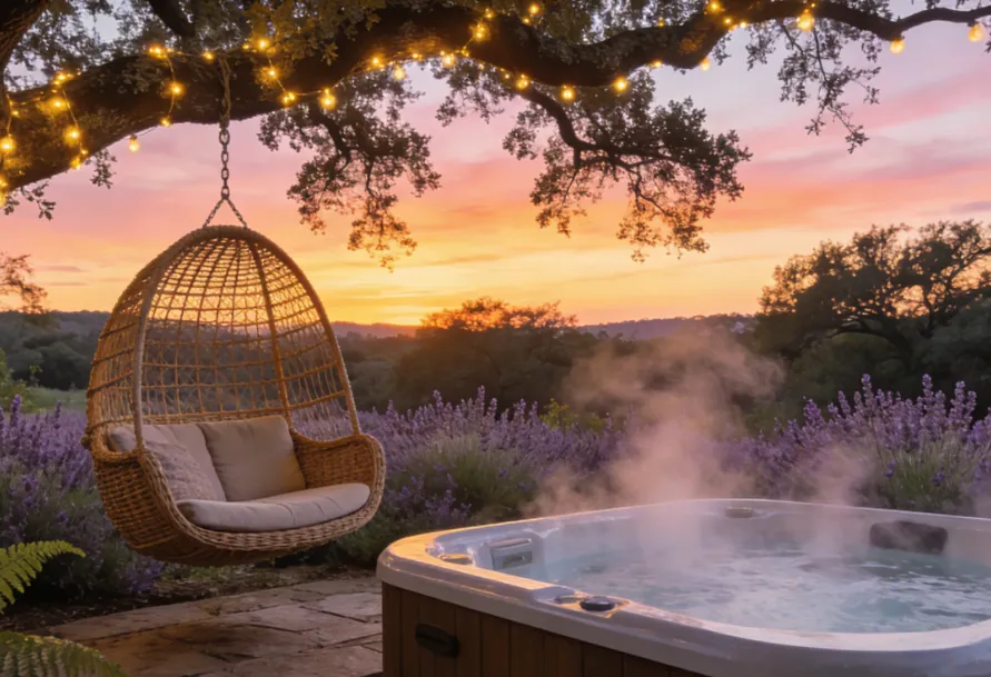 How to Create Your Dream Outdoor Relaxation Space: Swing Chairs, Hot Tubs, and More to Unwind and Recharge